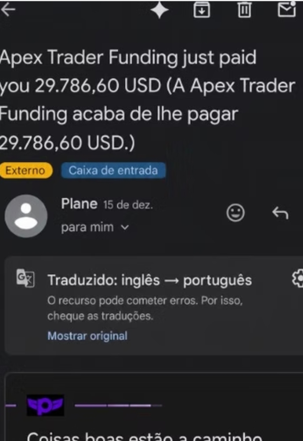 Resgate de US$ 29.786,60